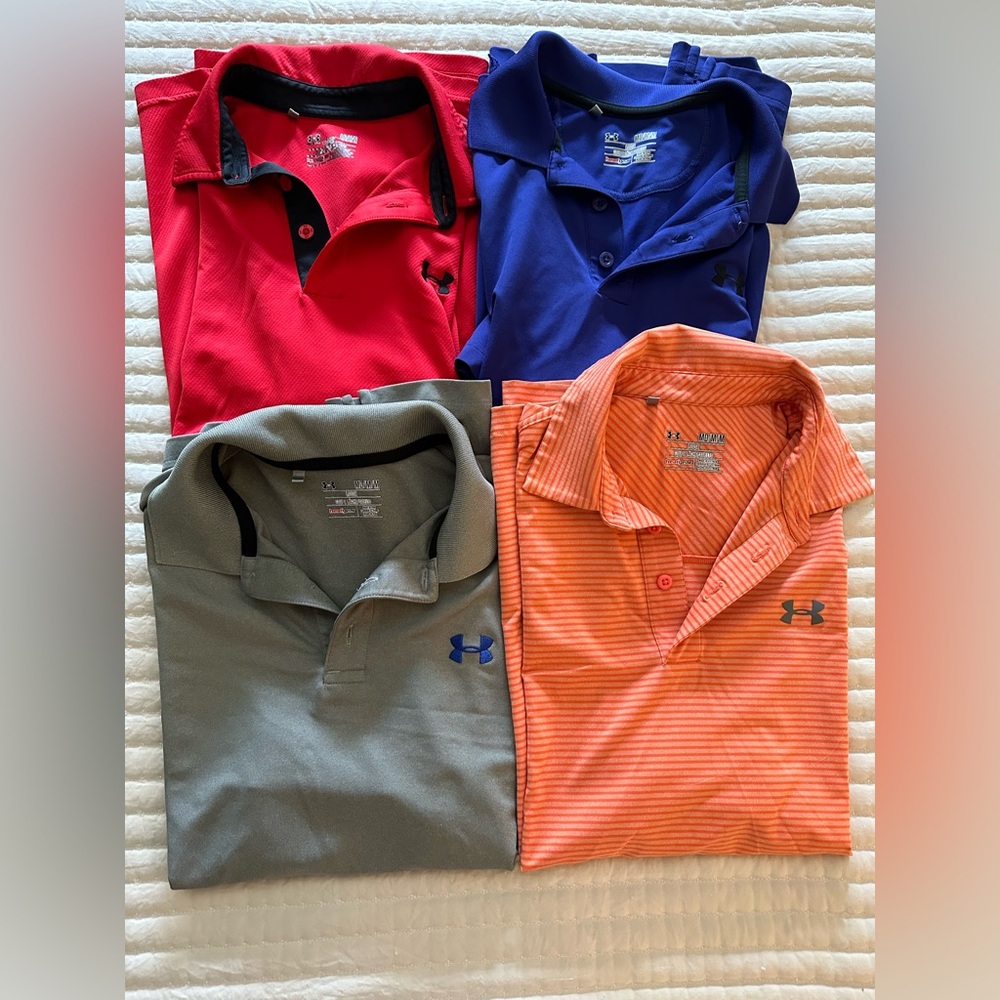Lot/bundle of Under Armour polos